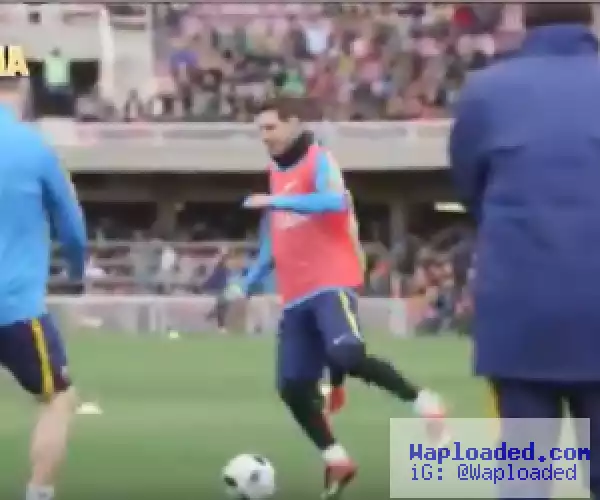Video: Not Again LOL! Lionel Messi Humiliates Javier Mascherano With Nutmeg In Barca Training